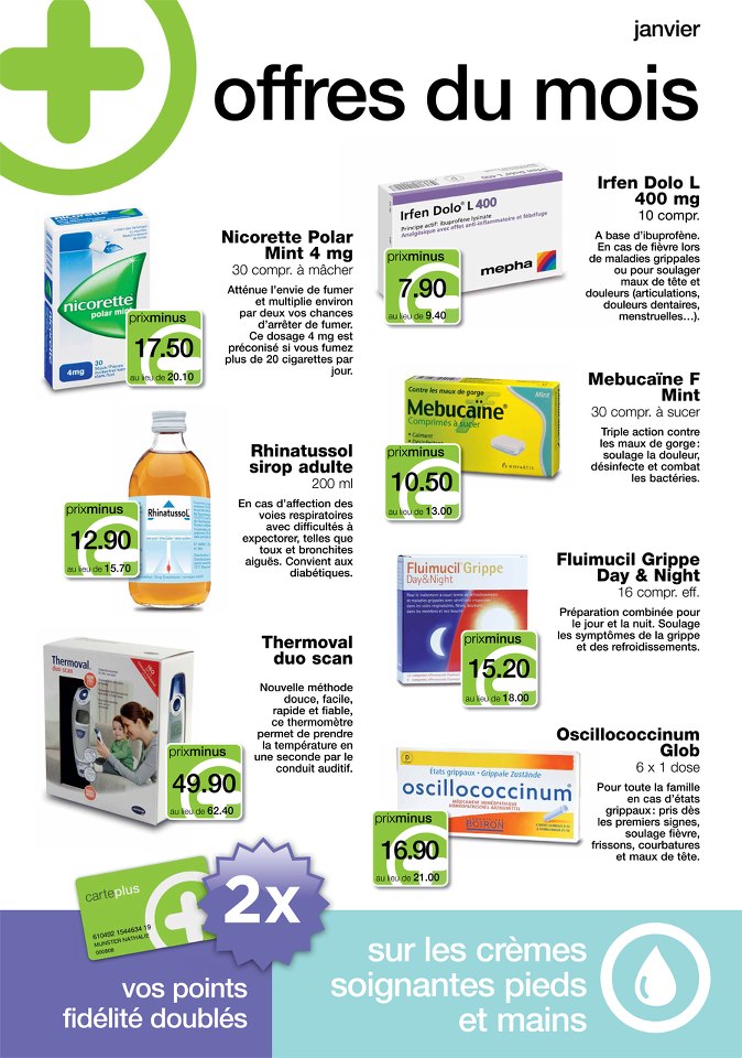 action janvier 2013 pharmacie plus
